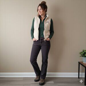 Patagonia Women's Size 27 Gray Straight Leg Corduroy Pants